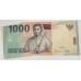 INDONESIA 2000 . ONE THOUSAND 1,000 RUPIAH BANKNOTE . ERROR . MISCUT OFF PRESS